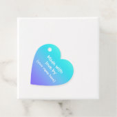 Gemaakt met persoonlijke liefdesharten Labels (In situ)