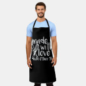 gemaakt met Schorten van de liefdeszwarte Chef Bak (Gedragen)