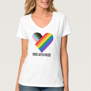Gemaakt Met Trots Regenboog Hart Minimal Modern T-shirt