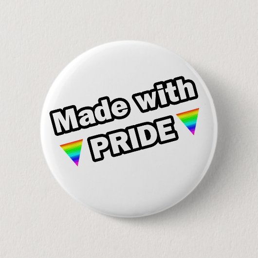 Gemaakt met trots ronde button 5,7 cm (Voorkant)