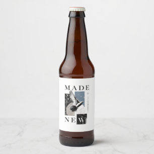 Gemaakt Nieuw 2 Korintiërs 5:17 Brutalist Duif Doo Bier Etiket