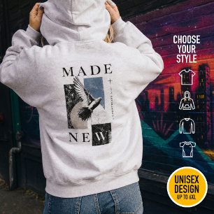 Gemaakt Nieuw 2 Korintiërs 5:17 Brutalist Duif Doo Hoodie