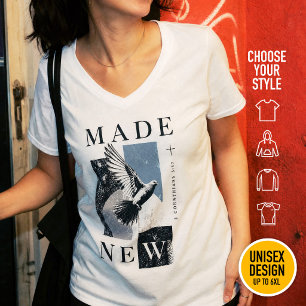 Gemaakt Nieuw 2 Korintiërs 5:17 Brutalist Duif Doo T-shirt