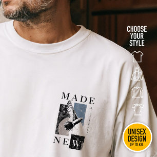 Gemaakt Nieuw 2 Korintiërs 5:17 Brutalist Duif Doo T-shirt