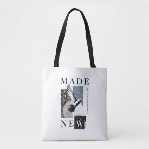 Gemaakt Nieuw 2 Korintiërs 5:17 Brutalist Duif Doo Tote Bag