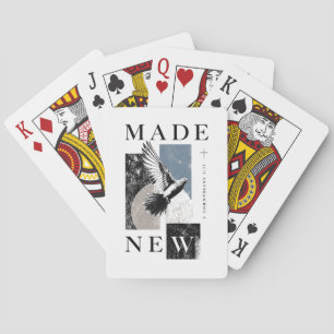 Gemaakt Nieuw 2 Korintiërs 5:17 Brutalistische Dui Pokerkaarten
