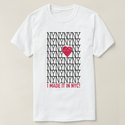 Gemaakt - NYC Basic T-shirt (Design voorkant)