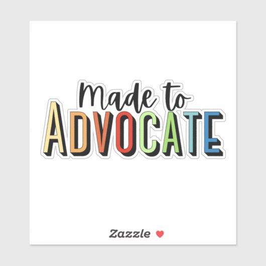 Gemaakt om Advocate - Schoolbegeleider Sticker (Vel)