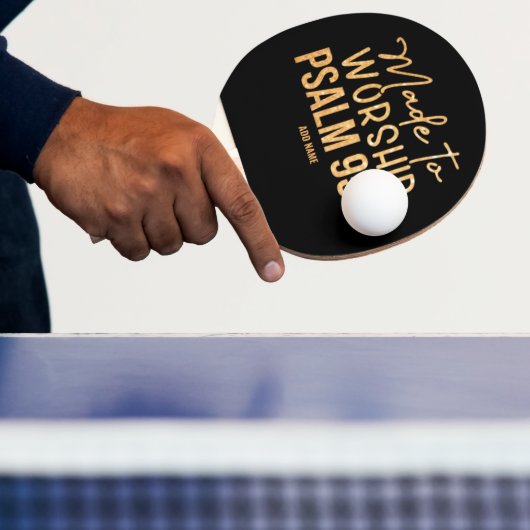 Gemaakt om Christelijke Ping Pong Paddle te aanbid Tafeltennisbatje (Insitu)