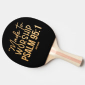Gemaakt om Christelijke Ping Pong Paddle te aanbid Tafeltennisbatje (Zijkant)