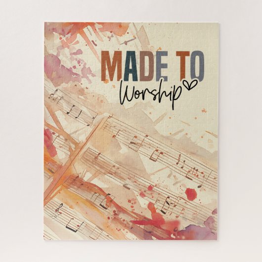 Gemaakt om Inspirerend Christelijke Quote te aanbi Legpuzzel (Verticaal)