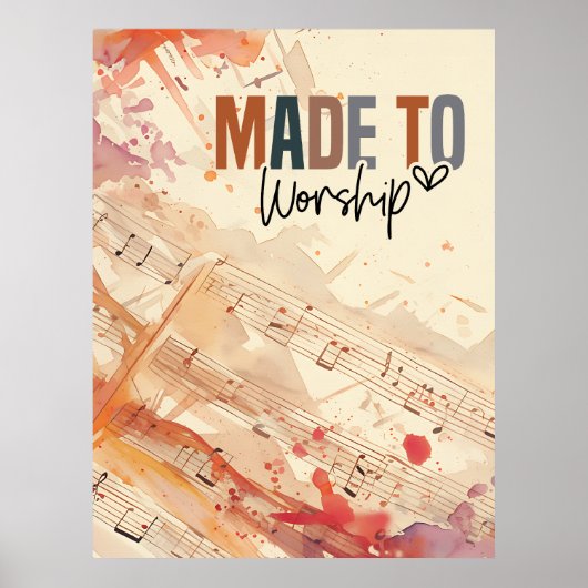 Gemaakt om Inspirerend Christelijke Quote te aanbi Poster (Voorkant)