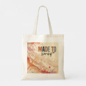 Gemaakt om Inspirerend Christelijke Quote te aanbi Tote Bag (Achterkant)