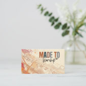 Gemaakt om Inspirerend Christelijke Quote te aanbi Visitekaartje (Staand voorkant)