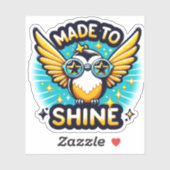 Gemaakt om Motivatie Hummingbird-Sticker te schijn Sticker (Vel)