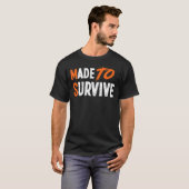 Gemaakt om MS multiple sclerose bewustzijn te over T-shirt (Voorkant volledig)
