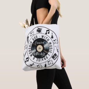 Gemaakt om Platenspeler te Aanbidden Tote Bag