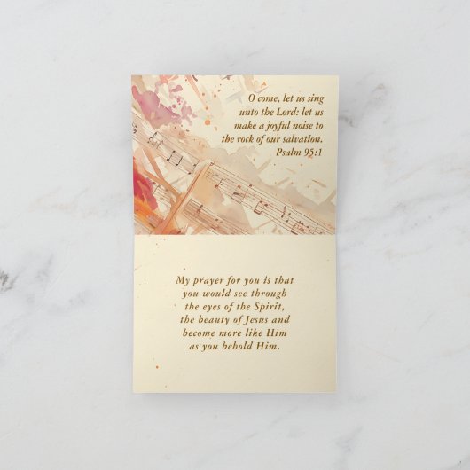 Gemaakt om te aanbidden Christelijk citaat Psalm 9 Kaart (Binnen)