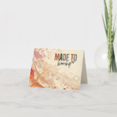 Gemaakt om te aanbidden Christelijk citaat Psalm 9 Kaart (Voorkant)