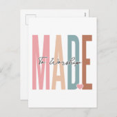 Gemaakt om te aanbidden, in God te geloven, Jezus  Feestdagenkaart (Voorkant / Achterkant)