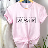 Gemaakt om te aanbidden-Psalm 95:1 Quote- Christel T-shirt