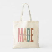 Gemaakt om te aanbidden tote bag (Achterkant)