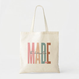 Gemaakt om te aanbidden tote bag