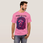 Gemaakt om te leiden - Lion Leadership T-shirt (Voorkant volledig)