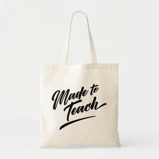 Gemaakt om te leren tote bag (Voorkant)