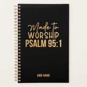 Gemaakt om Zwarte Christelijke Planner te aanbidde (Voorkant)