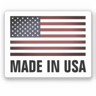 Gemaakt onder Amerikaanse Amerikaanse vlag, op maa Sticker