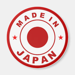gemaakt op japan - etiket met etiket op de japan - magneet