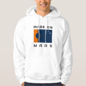 Gemaakt op Mars Hoodie met Marsvlag (Voorkant)