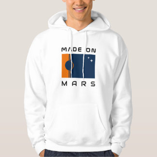 Gemaakt op Mars Hoodie met Marsvlag