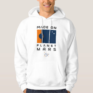 Gemaakt op Planet Mars Hoodie met Marsvlag