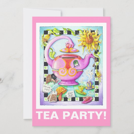 GEMAAKT OVER TEA PARTY KAART (Voorkant)