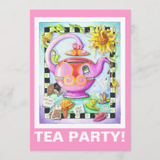 GEMAAKT OVER TEA PARTY KAART