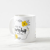 Gemaakt tot eredienst koffiemok (Voorkant links)