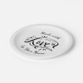 Gemaakt uit liefde, op maat gemaakt bord van handg (Gekanteld)