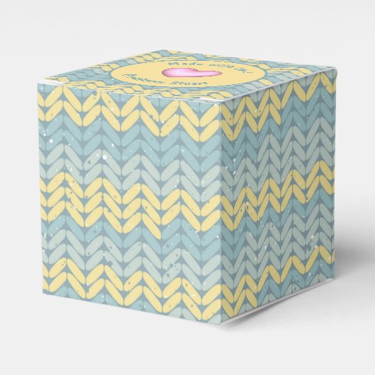 Gemaakt van de liefde Gebreid Bedankdoosjes (Voorkant Zijde)