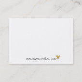 Gemaakt van de liefdesfiltreerroze roze boomvogels visitekaartje (Achterkant)