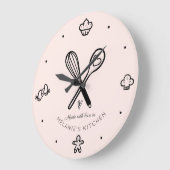 Gemaakt van de liefdesklinker die zwart roze is grote klok (Hoek)