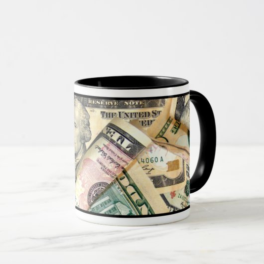 GEMAAKT VAN GELD! (Dollar) Mok (Voorkant rechts)