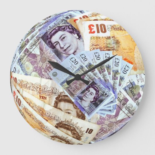 Gemaakt van geld ~ Samenstelling klok (Voorkant)