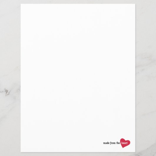 gemaakt van het Heart Food Label Flyer (Voorkant)