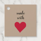 Gemaakt van Label met liefdeshartcadeaus (Voorkant)