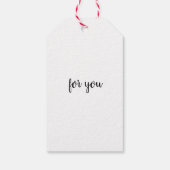 Gemaakt van Label met liefdeshartcadeaus Cadeaulabel (Achterkant)