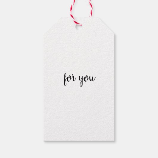 Gemaakt van Label met liefdeshartcadeaus Cadeaulabel (Achterkant)