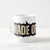 Gemaakt van liefde koffiemok (Voorkant links)