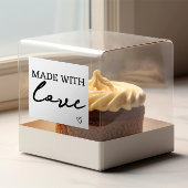 Gemaakt van liefde rubberstempel